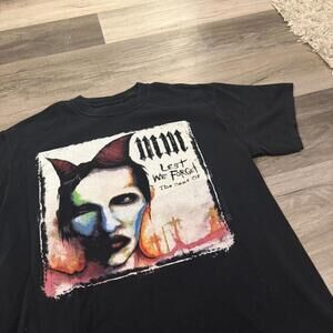 Vintage Marilyn Manson lest we forget best of t shirt 2006 M